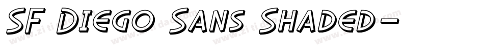SF Diego Sans Shaded字体转换
